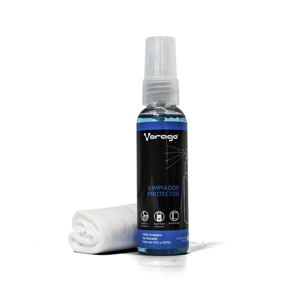 Vorago Limpiador de Pantallas CLN-200, 60ml Con Una Franela de Microfibra AC-405879-1 SKU: CLN-200