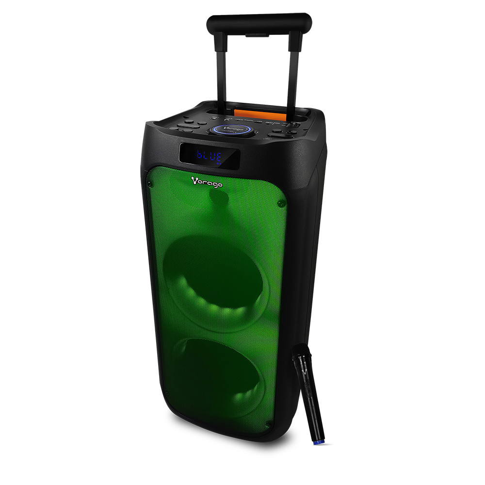 Vorago Bafle KSP-550, Doble Bluetooth, Inalámbrico, 80W RMS, USB, Negro SKU: KSP-550