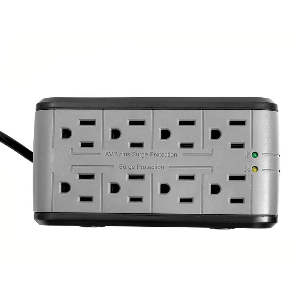[AVR-100] Regulador Vorago AVR-100, 1000VA, Entrada 94-150V, Salida 108-132V, 8 Contactos 480w, 8 Contáctos SKU: AVR-100