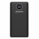Cargador Portátil Adata P20000QCD, 20.000mAh, Negro, BATDAT370  SKU: AP20000QCD-DGT-CBK
