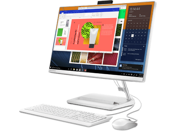 Lenovo IdeaCentre 3 24ALC6 All in One 23.8", AMD Ryzen 5 5500U 2.10GHz, 8GB, 512GB SSD, Windows 11 Home 64-bit, Blanco SKU: F0G100AELD