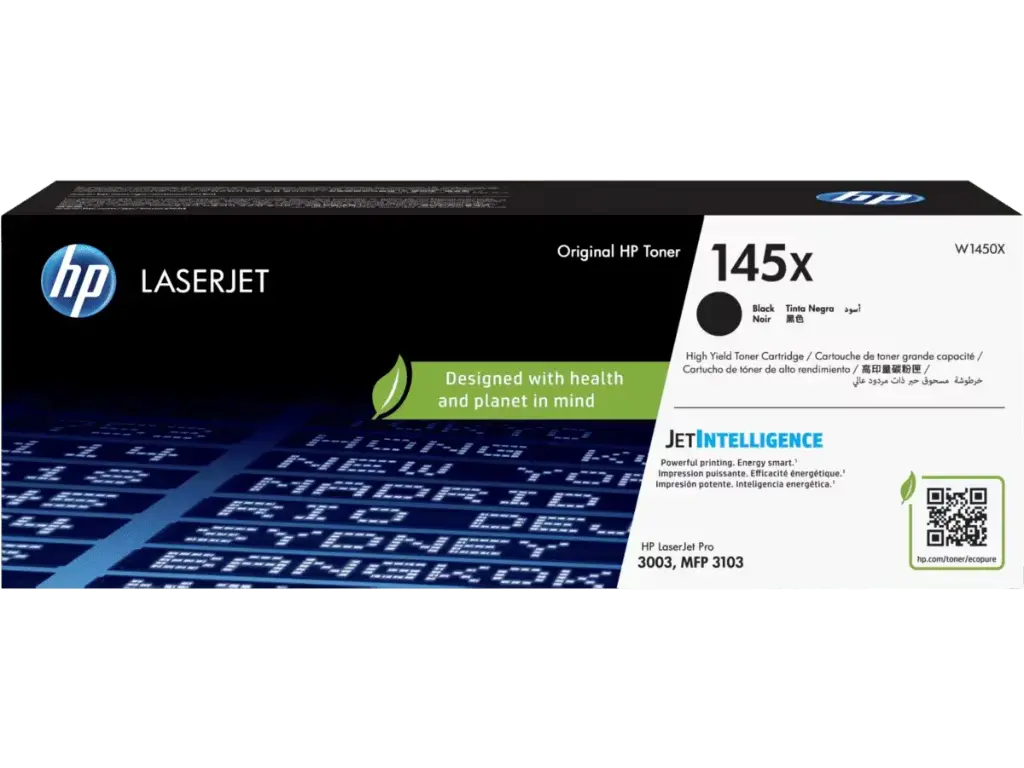 145X Original Toner Negro HP LaserJet Pro 3003, MFP 3103  4000 Páginas SKU: W1450X