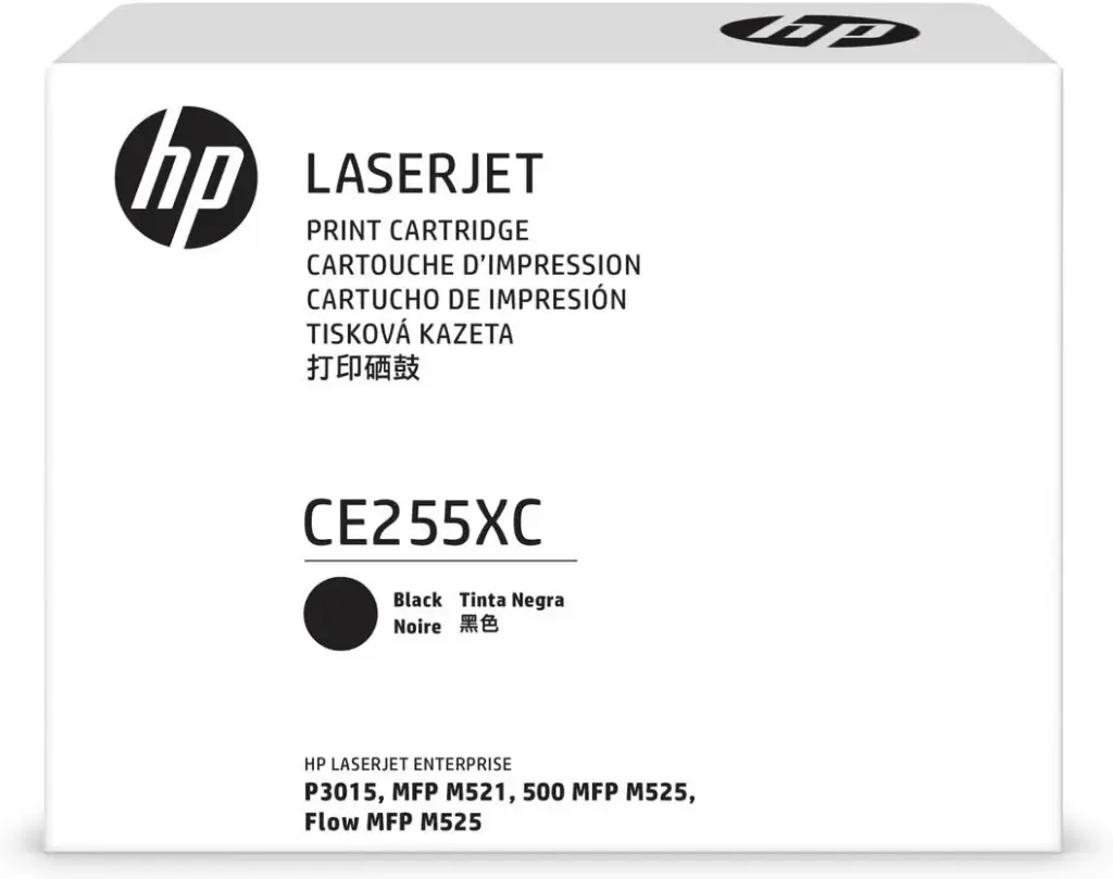 [CE255XC] CE255XC Original Toner HP 55XC Alto Rendimiento Hp Caja Blanca LaserJet P3015, M521, 500MFP, MFP M525, 12,500 Paginas SKU: CE255XC