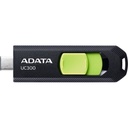 Memoria USB Adata UC300, 128GB, USB 3.2, Lectura 100 MB/s, Negro/Verde SKU: ACHO-UC300-128G-RBK/GN