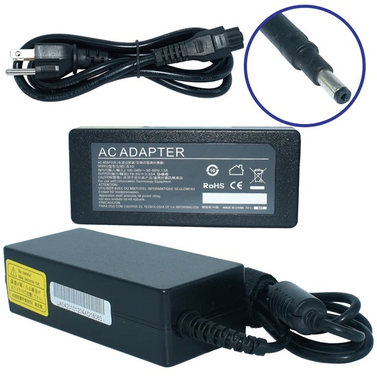 EK-S10 Adaptador de Corriente 65W 19V-3.33A (4.8*1.7mm BULLET) Marca EKO SKU: EK-S10