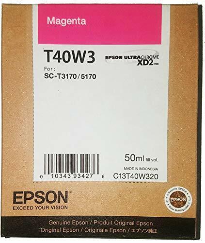 [T40W320] T40W320 Magenta Original Cartucho de Tinta T40W Para Plotter Epson Surecolor T3170, T5170, T3170M, T5170M (50 ml) SKU: T40W320