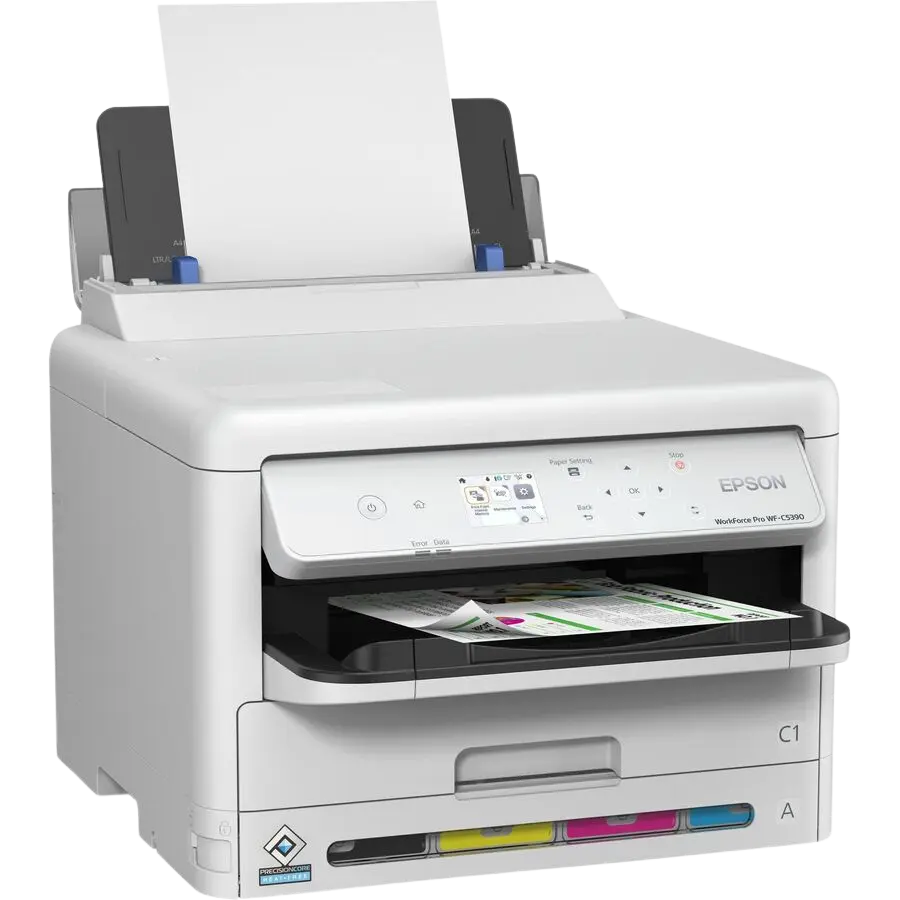 Impresora WorkForce Pro WF-C5390, Color, Sistema de Bolsas de Tinta Continua, Usb, Wifi, Ethernet, 34ppm Negro, 34ppm Color Hasta 5,000 Pag. a Color y 10,000 Pag. en Negro SKU: C11CK25301