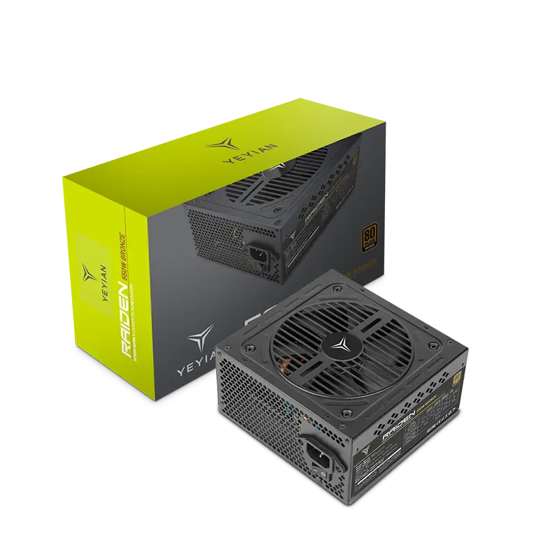 [YFB-55020-01] Fuente de Poder Yeyian Raiden 80 PLUS Bronze, ATX, 120mm, 550W SKU: YFB-55020-01