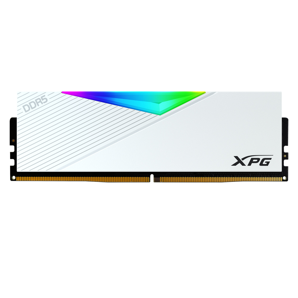 [AX5U5200C3816G-CLARWH] Memoria RAM XPG Lancer RGB DDR5, 5200MHz, 16GB, ECC, CL38, XMP/AMD EXPO, Blanco SKU: AX5U5200C3816G-CLARWH