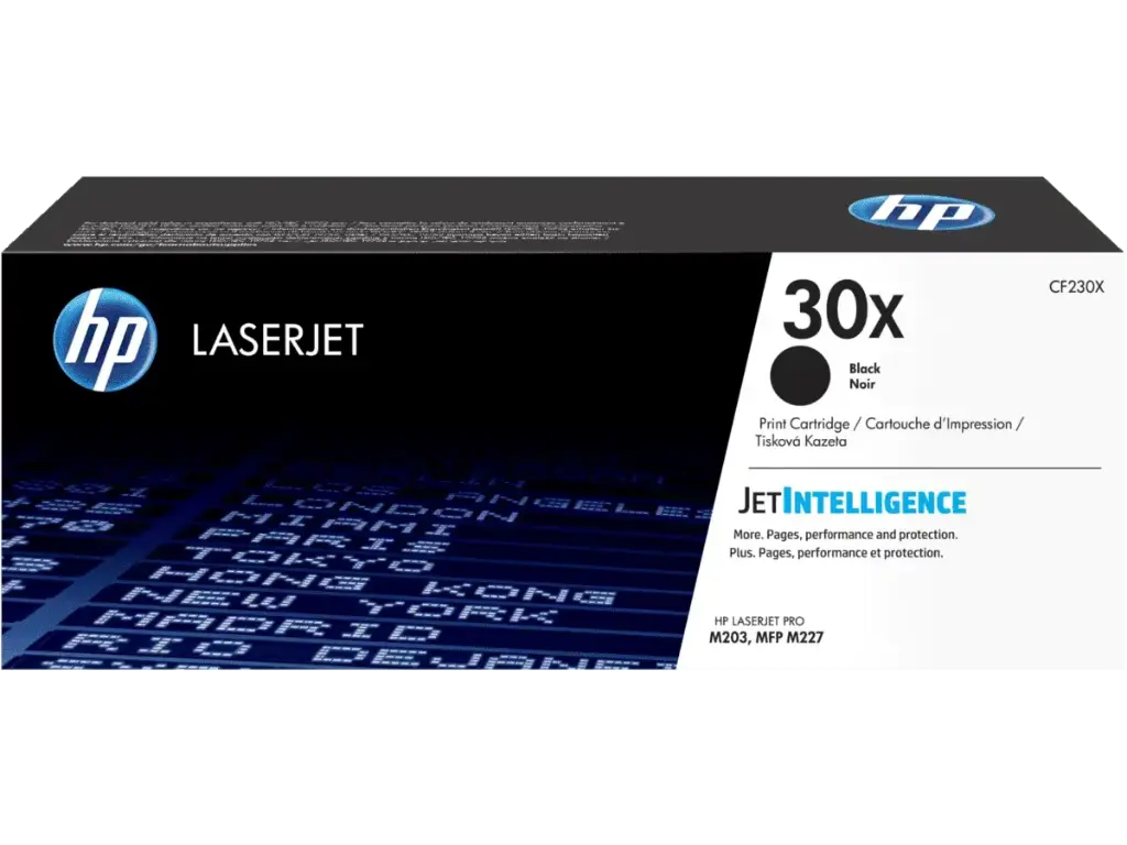 CF230X Original Toner 30X HP LaserJet Pro M203, Pro MFP M227, ULTRA M206, ULTRA MFP M230 3,500 Páginas SKU: CF230X