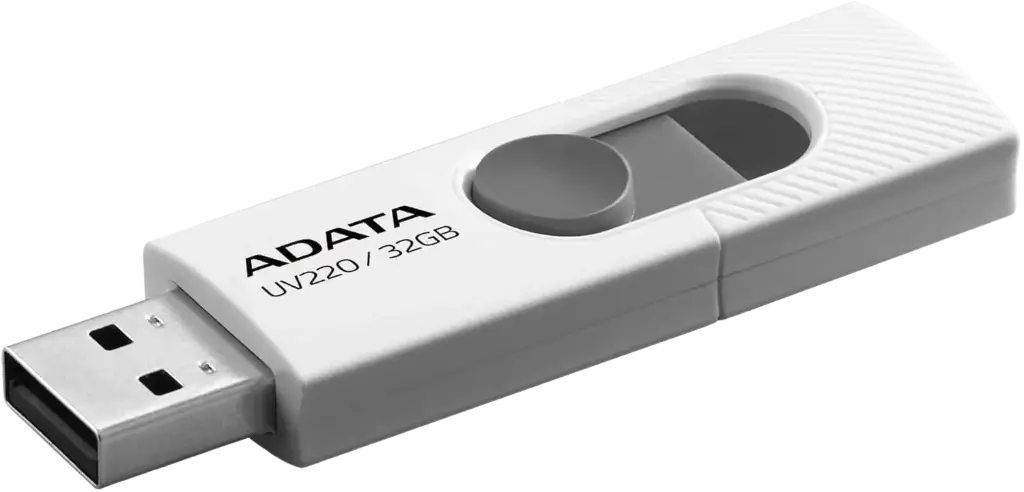 Memoria USB Adata UV220, 32GB, USB 2.0, Gris/Blanco RAM-2989 SKU: AUV220-32G-RWHGY