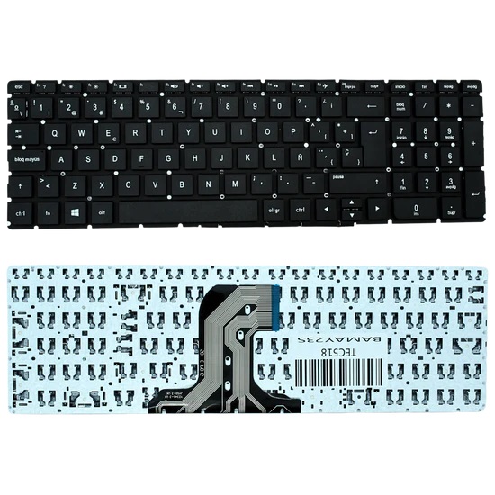 TEC518 Teclado color Negro (SP) para HP Pavilion 15-ac, 15-af, 250 G4, 255 G4 Series SKU: TEC518