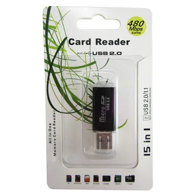 BRobotix Lector de Memoria MicroSD, USB 2.0, 480Mbit/s, Negro SKU: 345673N