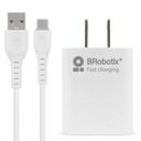 BRobotix Cargador de Pared 6001318, 5V, 1x USB-A, Blanco ― incluye Cable USB A - USB C, ACCRBT7250 SKU: 6001318
