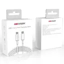 Cable USB-C a USB-C / 1 Metro / Ideal para Celulares Android / Carga Rápida 3 Amp / Carga y Sincronización de Datos / 480 Mbps / 60 Watts HIKVISION SKU: HS-HUB-CBC2C