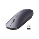 Mouse inalámbrico 2.4 GHz / Ultra Delgado y Silencioso / DPI 1000/1600/2000/4000 (Ajustable) / Alcance 10m / Scroll de Aluminio / Adaptable a diferentes superficies / Diseño suave al tacto / Contiene Receptor USB / Color Negro UGREEN SKU: 90372