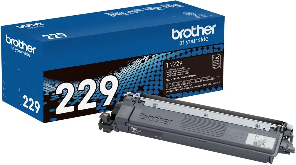 TN229BK Negro Original Cartucho de Toner Brother TN-229BK 	HL-L3220CDW, HL-L3280CDW, HL-L3295CDW, HL-L3300CDW, HL-L8245CDW, MFC-L3720CDW, MFC-L3765CDW, MFC-L3780CDW, MFC-L8395CDW, DCPL3560CDW 1,500 Pag. SKU: TN229BK