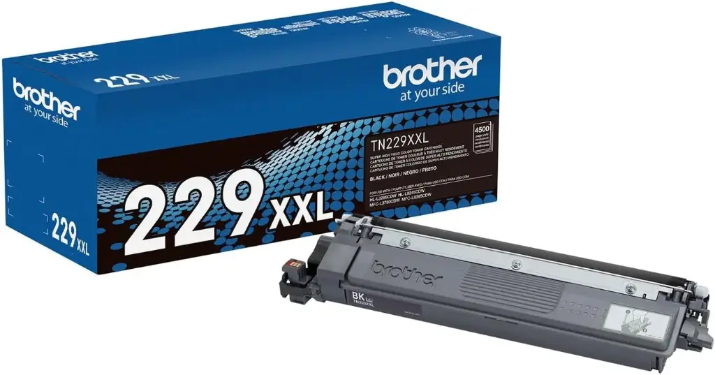 TN229XXLBK Negro Original Cartucho de Toner Brother TN-229XXLBK HL-L3220CDW, HL-L3280CDW, HL-L3295CDW, HL-L3300CDW, HL-L8245CDW, MFC-L3720CDW, MFC-L3765CDW, MFC-L3780CDW, MFC-L8395CDW, 4,500 Pag. SKU: TN229XXLBK