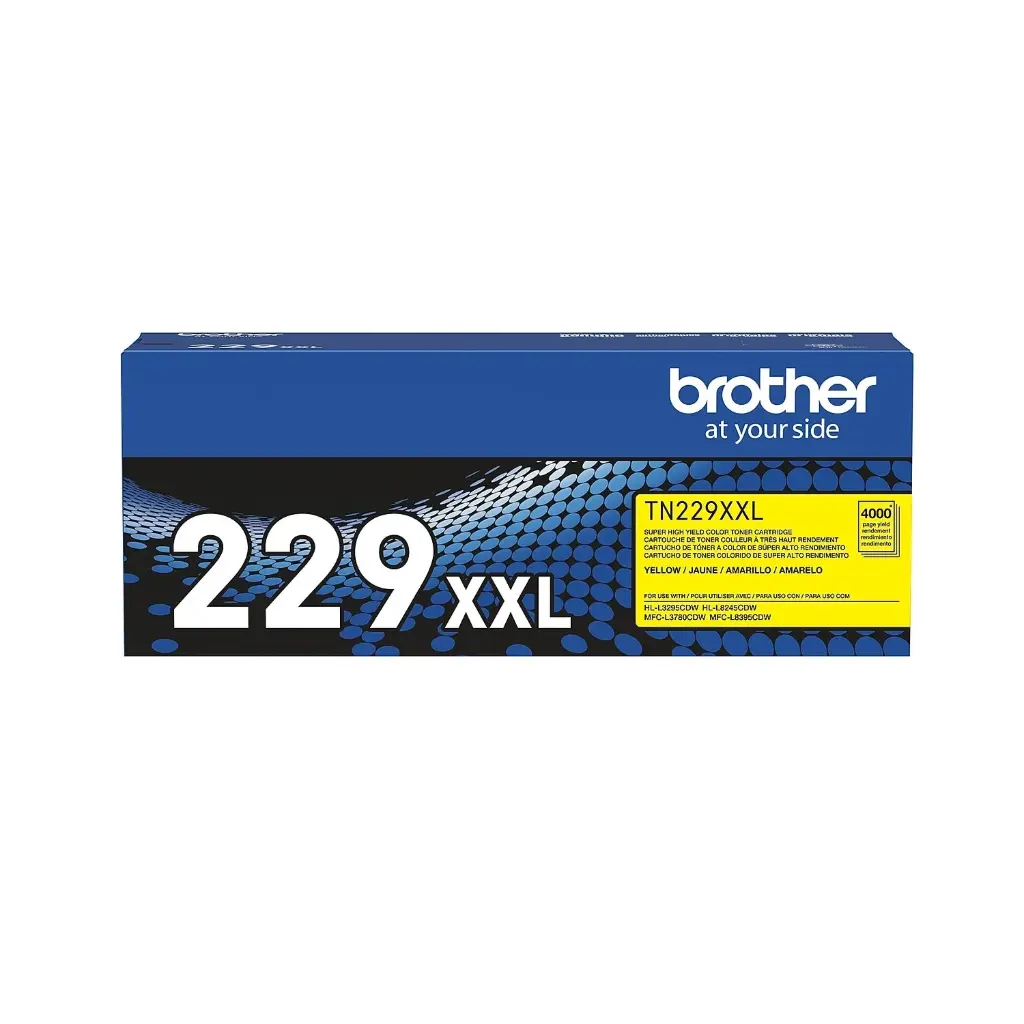 TN229XXLY Amarillo Original Cartucho de Toner Brother TN-229XXLY HL-L3220CDW, HL-L3280CDW, HL-L3295CDW, HL-L3300CDW, HL-L8245CDW, MFC-L3720CDW, MFC-L3765CDW, MFC-L3780CDW, MFC-L8395CDW 4,000 Pag. SKU: TN229XXLY