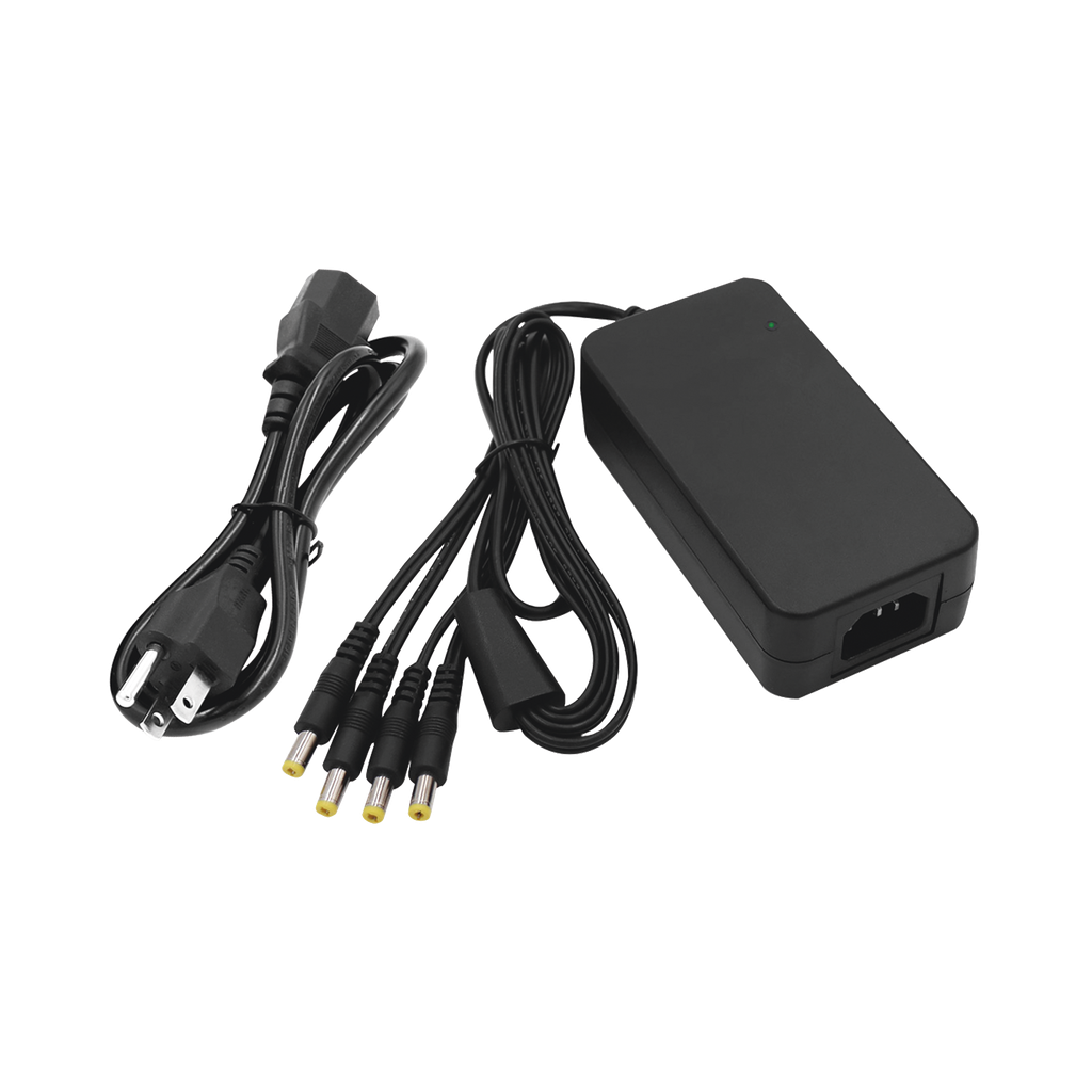 Fuente de Poder Alimentación Fuente de poder de 4 Salidas tipo Jack Macho de 12 Vcc / 5 Amper Epcom SKU: PLK12DC4CH