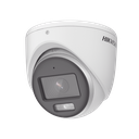 Cámara Domo Turret TURBOHD 3K (5 Megapixel) / Hikvision Micrófono Integrado / Lente 3.6 mm / Imagen a Color 24/7 (ColorVu) / 40 mts Luz Blanca / Exterior IP67 / dWDR / 4 Tecnologías SKU: DS-2CE72KF0T-FS