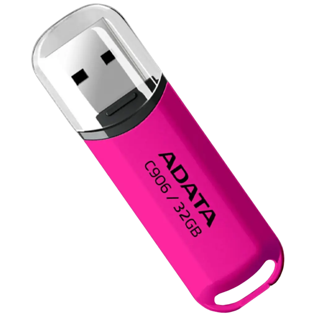 [AC906-32G-RPP] Memoria USB Adata C906, 32GB, USB 2.0, Rosa SKU: AC906-32G-RPP