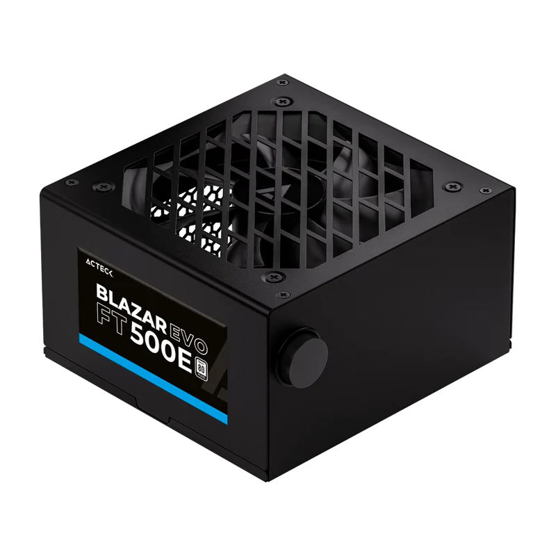 Fuente de Poder Acteck Blazar EVO FT500E, 20+4 pin ATX, 120mm, 500W CSP-573 SKU: ES-05001E