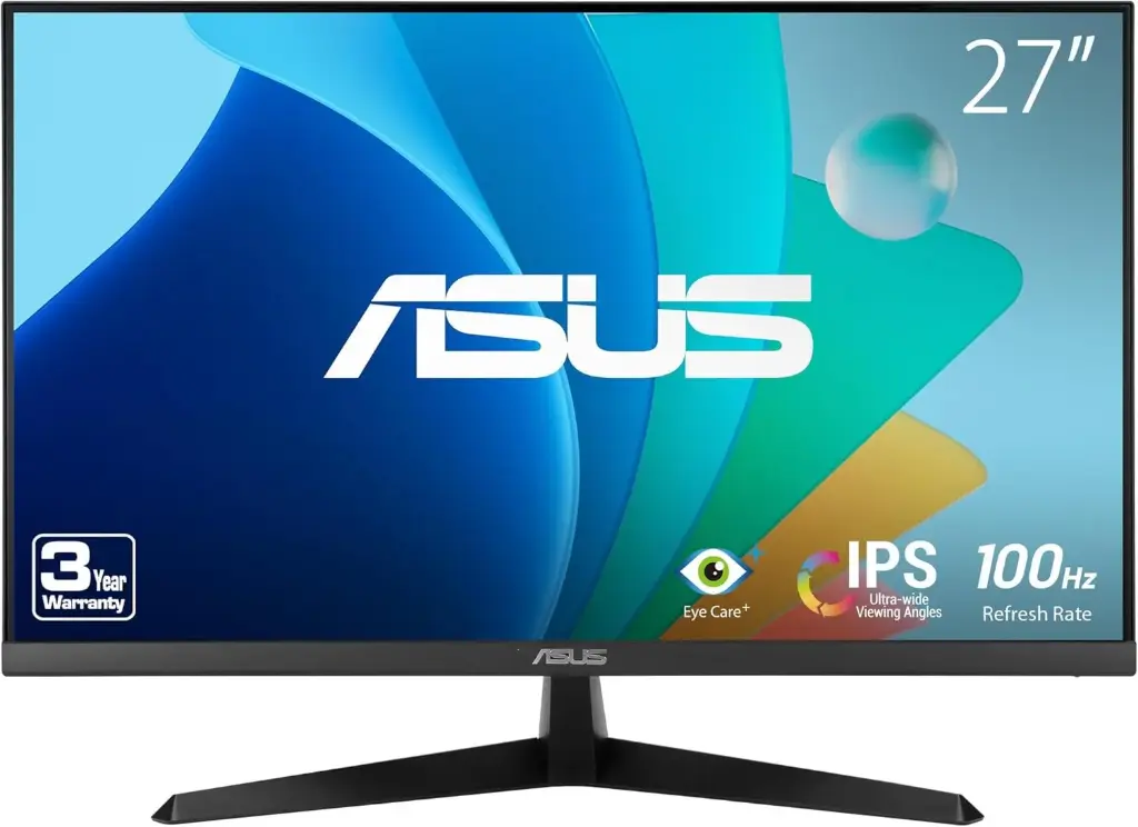 Monitor ASUS VY279HF LCD 27", Full HD, 100Hz, HDMI, Negro SKU: VY279HF