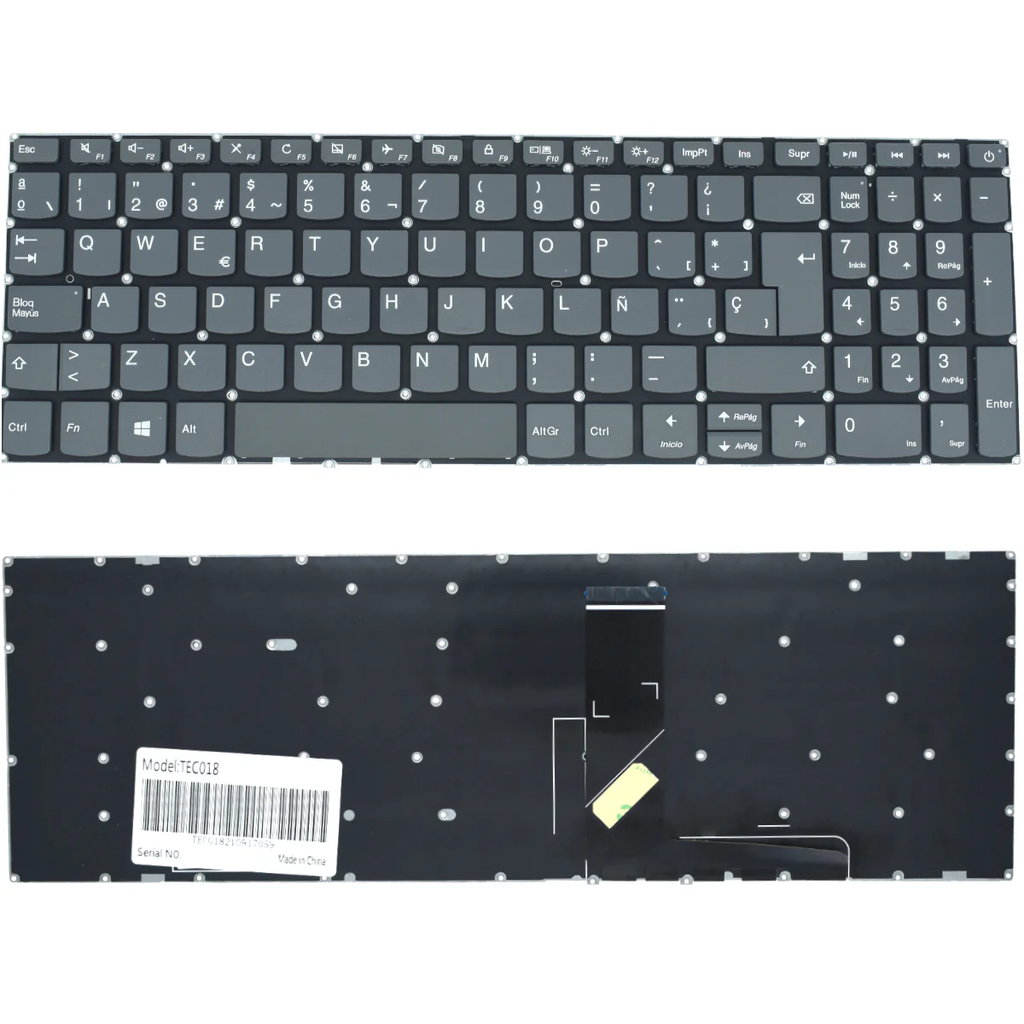 [TEC018] TEC018 Teclado color Negro (SP) para Lenovo IdeaPad 320-15 320-15IAP 320-15ABR 320-15AST 320-15ISK (Tecla Encendido / Numerico) SKU: TEC018