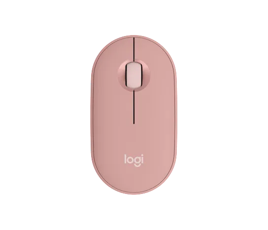 Mouse Logitech Óptico Pebble 2 M350s, Tipo C Inalámbrico, RF + Bluetooth, 4000DPI, Rosa SKU: 910-007048