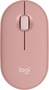 Mouse Logitech Óptico Pebble 2 M350s, Inalámbrico, RF + Bluetooth, 4000DPI, Rosa SKU: 910-007048