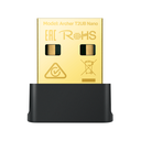 TP-Link Adaptador de Red Wifi Bluetooth AC600, USB Archer T2UB Nano, Inalámbrico, WLAN, 433Mbit/s, 2.4/5GHz NIC-4205 SKU: ARCHER T2UB NANO