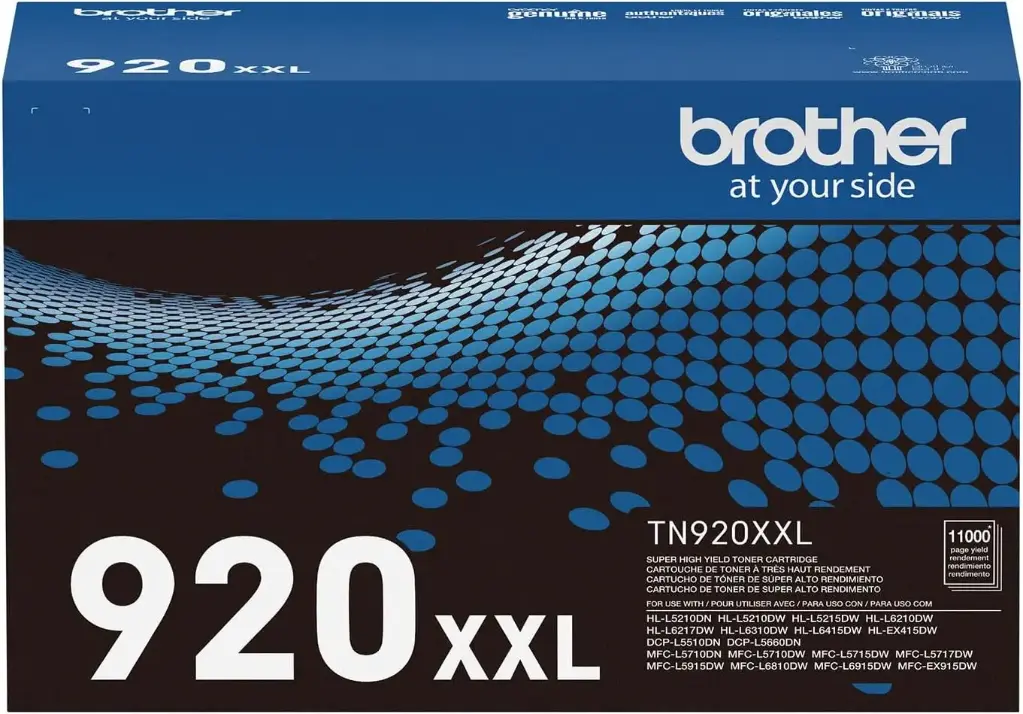 TN920XXL Original Toner Brother TN-920XXL HL-EX415dw, HL-L5210dnwt, HL-L5215dw, HL-L6210dwt, HL-L6217dw, HL-L6310dw, HL-L6415dwt, DCP-L5510dn, MFC-EX915dw, MFC-L5710dwn, MFC-L5715dw, MFC-L5717dw, MFC-L5915dw, MFC-L6810dw, MFC-L6915dw, DCPL5660DN 11,000 Pag. SKU: TN920XXL
