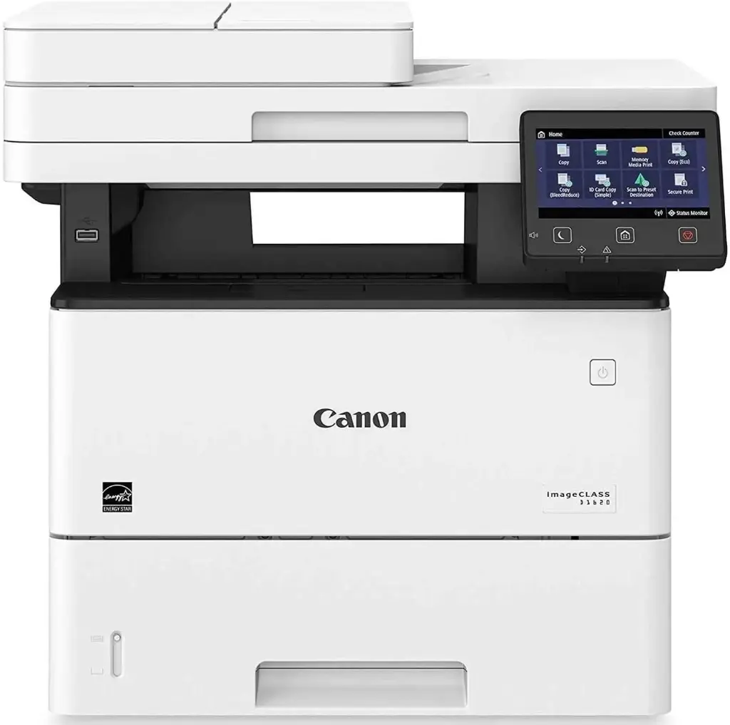 Multifuncional Canon imageCLASS D1620, Blanco y Negro, Láser, Impresora, Copiadora y Escáner Cama Plana Oficio, Conexión Usb, Ethernet, Wifi SKU: 2223C024
