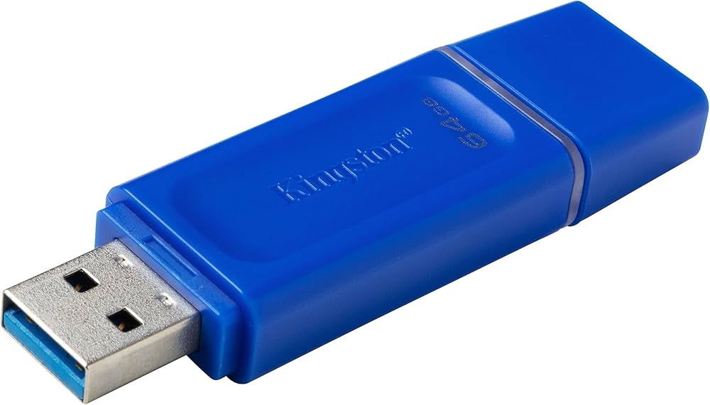Memoria USB Kingston DataTraveler Exodia, 64GB, USB 3.2, Azul RAM-3955 SKU: KC-U2G64-7GB