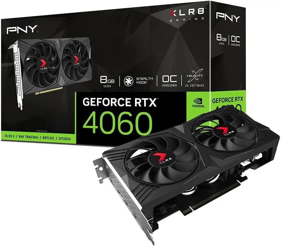 Tarjeta de Video PNY NVIDIA GeForce RTX 4060 XLR8 Gaming VERTO, 8GB 128-bit GDDR6, PCI Express x16 4.0 SKU: VCG40608DFXPB1-O-XLR8