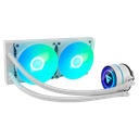 Game Factor LQG601 Enfriamiento Líquido para CPU, 2x 120mm, hasta 2550RPM, Blanco SKU: LQG601-WH