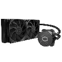 Cooler Master MasterLiquid 240L Core Enfriamiento Líquido, 2x 120mm, hasta 1750RPM, Negro, Socket S-1851, S-1700, S-1200, S-AM5, S-AM4 SKU: MLW-D24M-A17PK-R1