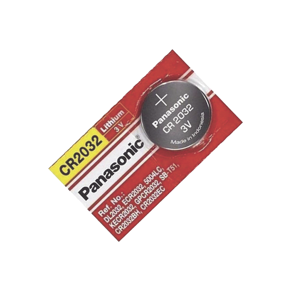 [CR2032P] Batería de litio CR2032 CR-2032 Panasonic de 3 V a 225 mAh (No recargable) SKU: CR2032P