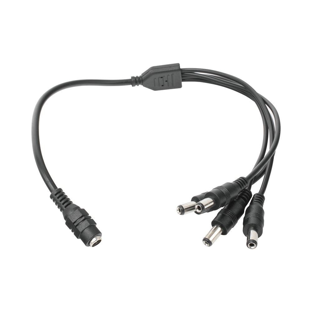 Cable con Conector Jack Hembra de 3.5 mm con 4 Salidas de Jack Macho (Divisor de energía) / TIPO PULPO / Epcom 4 Conectores Macho / 1 Conector Hembra / Jack de 3.5mm SKU: JRF52