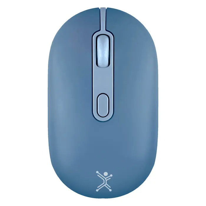 Mouse Perfect Choice Óptico Colori, RF Inalámbrico, Bluetooth, 1600DPI, Azul, Mouse Recargable 2.4GHz + Bluetooth Clic Silencioso  MS-1625 SKU: PC-045250