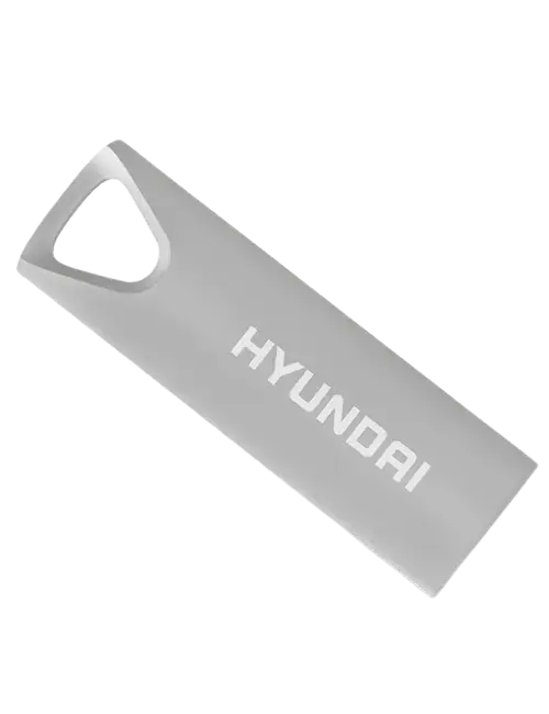 Memoria USB Hyundai Bravo Deluxe, 32GB, USB-A 2.0, Lectura 10MB/s, Escritura 3MB/s, Plata SKU: U2BK/32G/NEW