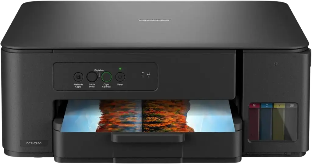 Multifuncional Brother DCPT230 InkBenefit Tank, Color, Tinta Continua, Impresora, Copiadora, Escaner Bypass 1 Hoja 27ppm Negro, 11ppm Color  SKU: DCPT230