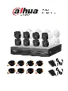 DAHUA KITXVR1B08- I+8-B1A21- Kit de 8 Canales 2 Megapixeles DVR Cooper-I WizSense Con IA H.265+ 8 Camaras B1A21 1080p 8 Canales + 2 IP o Hasta 10 Canales IP 4 Canales SMD Plus Busqueda de Humanos y Vehiculos Accesorios Incluidos SKU: DAH-DHT0260002
