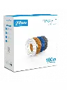 Dahua Bobina de Cable UTP para Videovigilancia Cat6 UTP, 100 Metros, Blanco, 100% Cobre y Cubierta Retardante de Flama CB-2780 SKU: DH-PFM920I-6UN-C-100