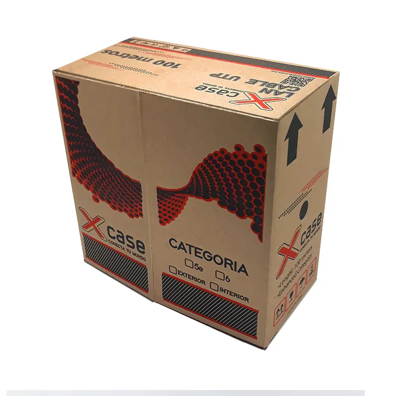 [C10013DOFO] Xcase Bobina de Cable UTP Cat5 UTP, 100 Metros, Negro, Doble Forro Exteriores SKU: XCA-C10013DOFO