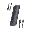 Carcasa Disco Duro NVME M.2 Gabinete (Enclosure) | Hasta 2TB | USB3.2 a 10 Gbps | Soporta M Key y B+M Key | Compatible con SSD M.2 NVME 2230/2242/2260/2280 | UASP | S.M.A.R.T. | TRIM | ESD Incorporado | Color Negro | Caja de Aluminio. UGREEN SKU: 15512