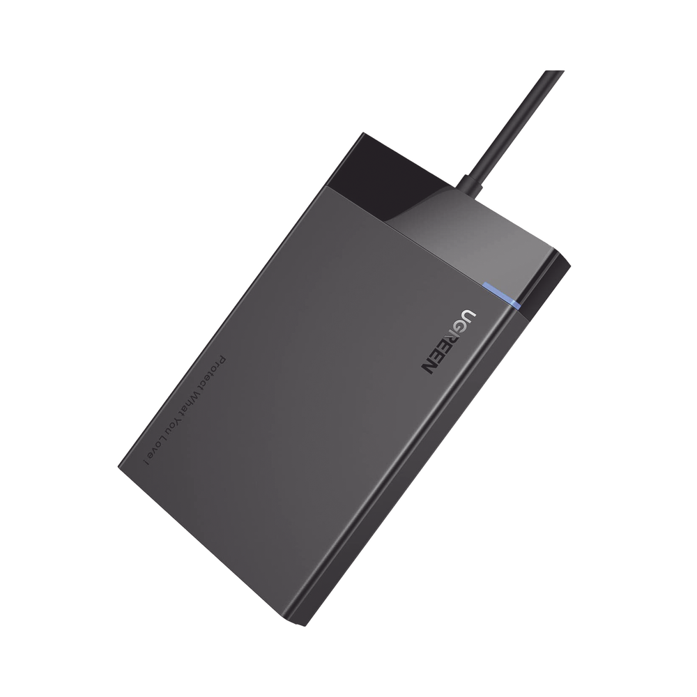 Carcasa de Disco Duro 2.5'' Gabinete (Enclosure) | Velocidad SATA 3.0 de hasta 6 Gbps | Compatible con SATA 2.0/1.0 | Velocidad USB 3.0 de hasta 5 Gbps | Compatible con USB 2.0 y 1.1 | SATA I II III, HDD, SSD de hasta 10TB. UGREEN : 30847