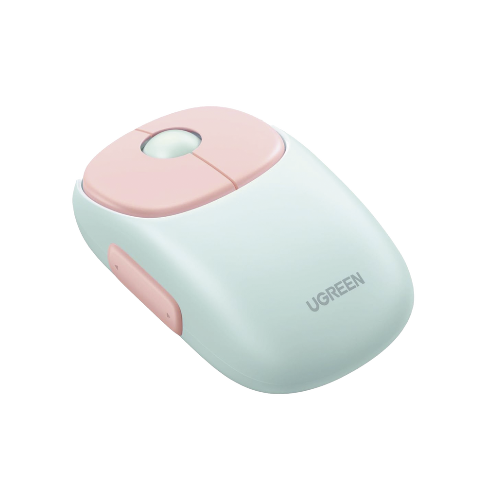Mouse Inalámbrico, Recargable / 2.4G & Bluetooth / 4 Niveles de DPI / Clic Silencioso / Ergonómico / 5 Botones / Compatible con Windows, macOS 10.5, Android iOS Linux y Chrome OS / Color Rosa UGREEN SKU: MU102