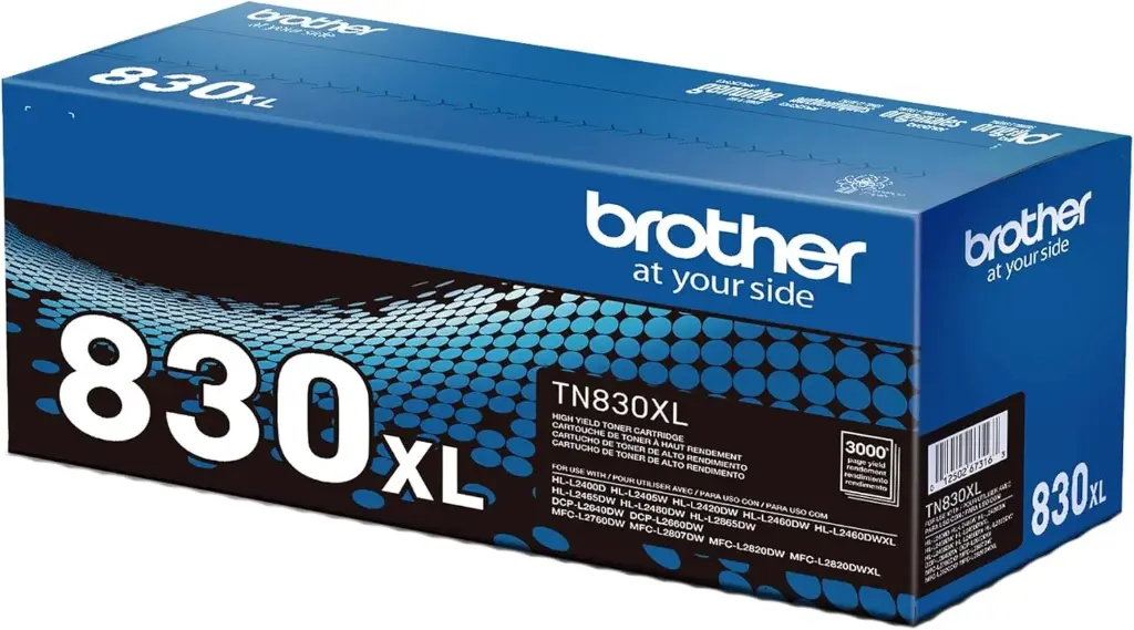 TN830XL Negro Original Cartucho de Toner Brother TN-830XL DCP-L2660DW 3,000 Pag. SKU: TN830XL